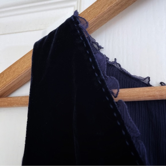 Velvet Blue Silk Blend Top, Size 14 NWT - Picture 5 of 9